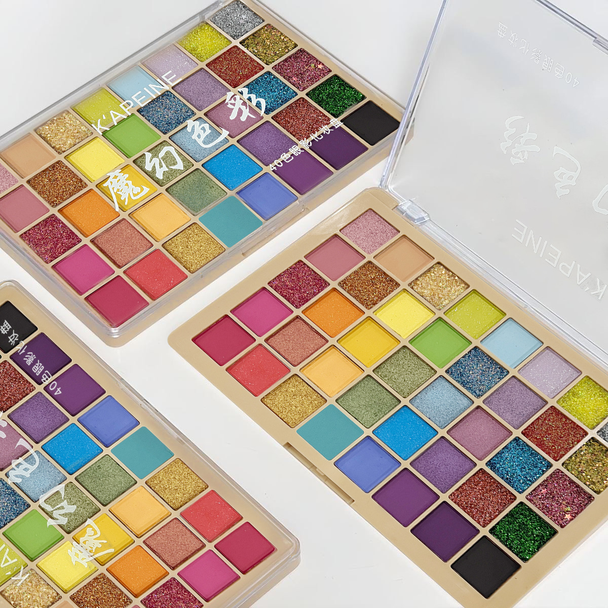 Escenario de maquillaje de sombra de ojos de color multicolor sequinilla polvo flash maquillaje especial azul verde rosa cos maquillaje nuevo