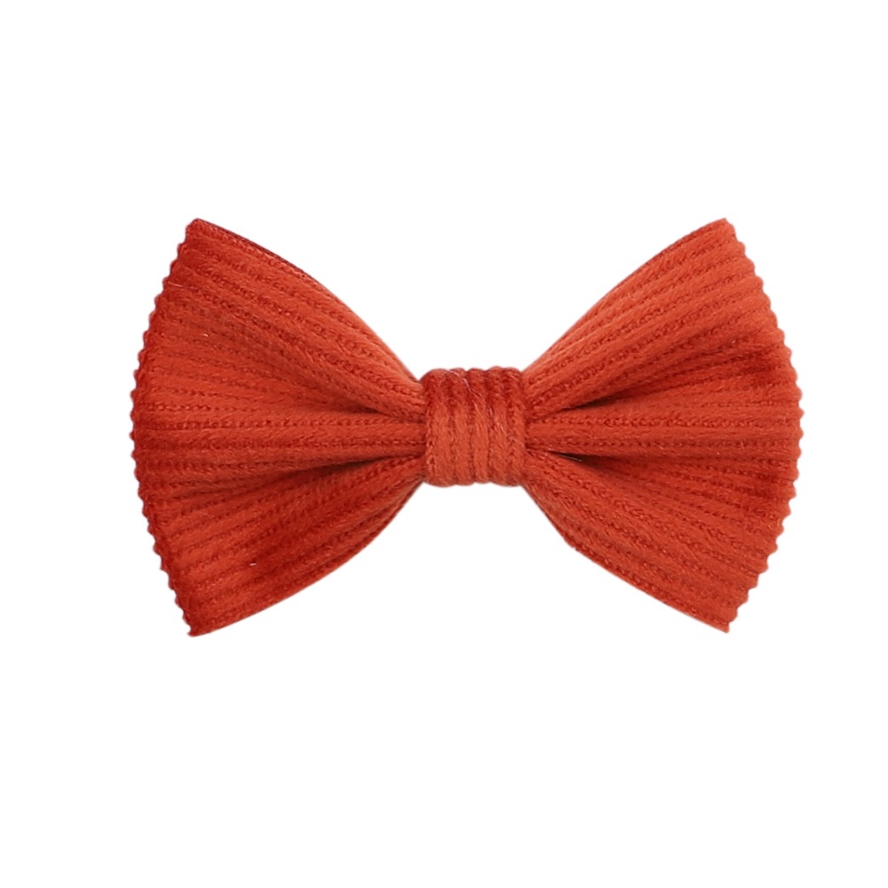 Cross-border New Arrival Autumn And Winter Children's Corduroy Cute Hairpin Bow Floral Side Clip Full Cloth Wrapper Baby Hair Accessories Female display picture 8