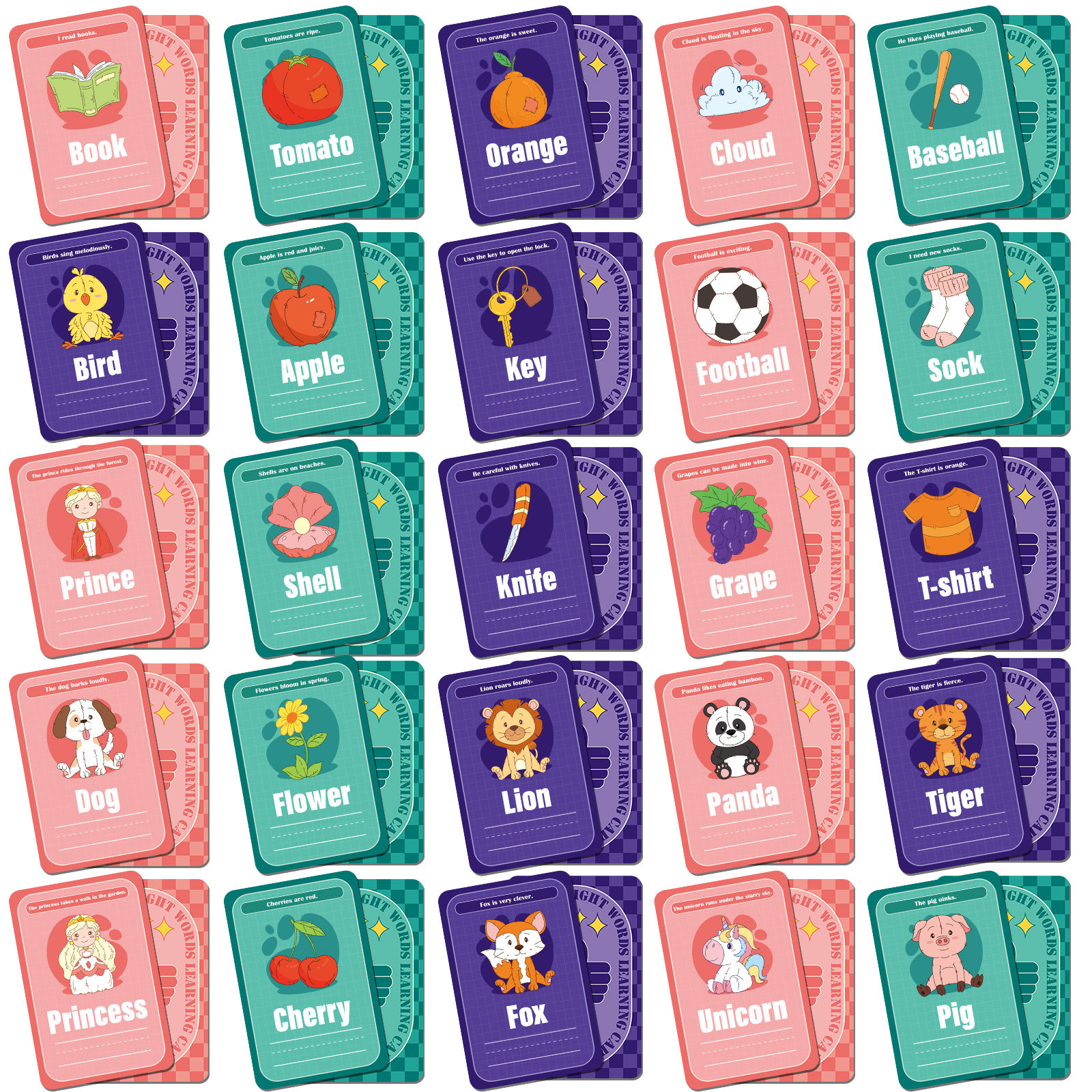 Cognitive Communication Cards For Parent-child Interaction 50 Pcs_voghion.com