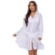 2024 cross-border foreign trade women's clothing concealer beach sunscreen long sleeve bikini cardigan blouse sports hooded shirt