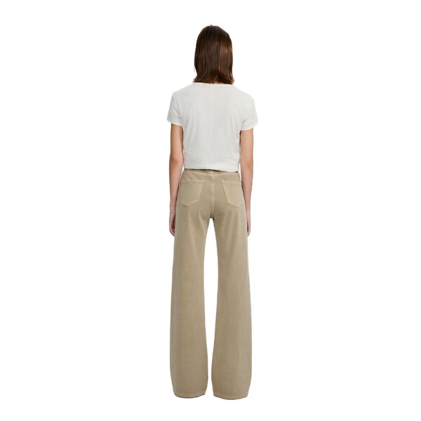Jiye Tencel four-way stretch "supermodel pants" Maillard retro…