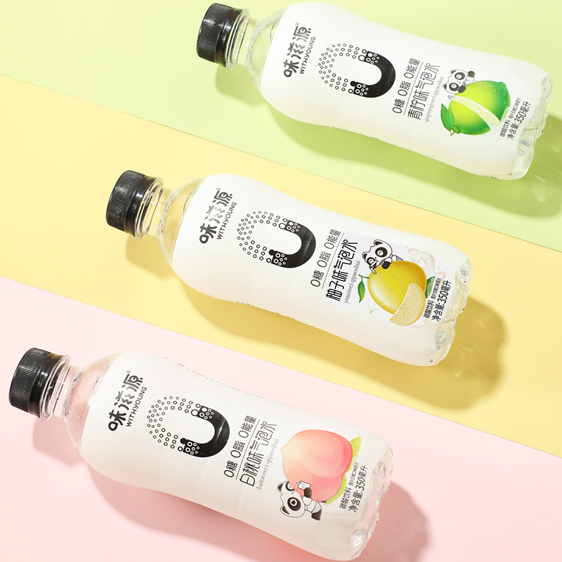 Weiziyuan 糖質0 脂肪0 スパークリングウォーター 350ml/本 ライム 白桃 グレープフルーツ風味 飲料水 ソーダ飲料 スナック|undefined