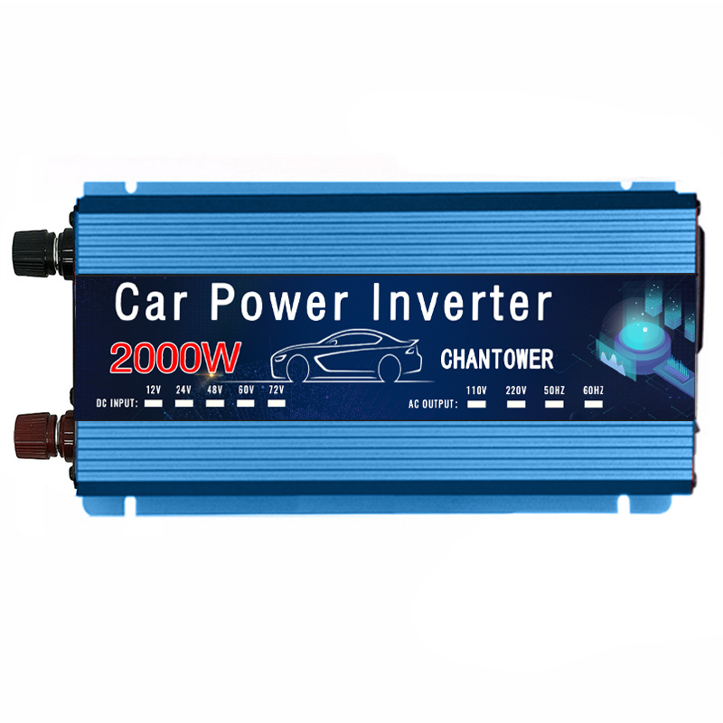 12v a 220v inversor de onda sinusoidal corregido 500W1000W2000W convertidor de energía solar al aire libre