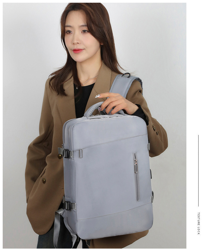 Cross-border wholesale casual business backpacks for men and women, high-end multi-functional computer bags, fashionable and simple travel backpacks undefined