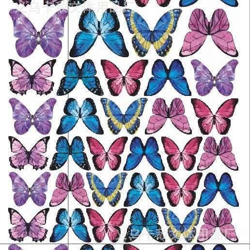 Especial transfronterizo para papel de arroz glutinoso creativo, tarjeta de decoración de animales forestales, decoración de platos fríos, papel de arroz glutinoso, decoración de pasteles de zoológico