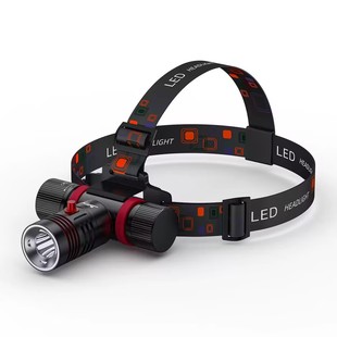 Cross-border new L2 strong light diving headlight type C rechargeable waterproof head-mounted flashlight underwater magnetic switch