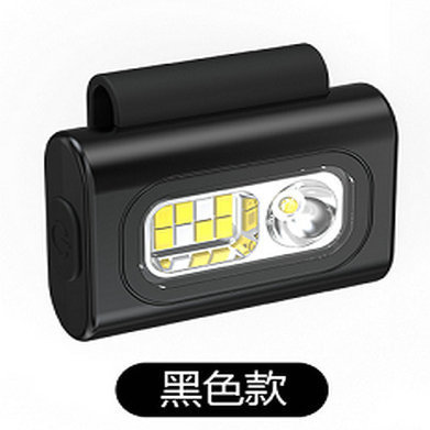 Black GS502-1 Running Light - Clip-on Model (includes headband and Type-C data cable)