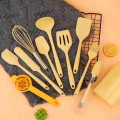 现货小号硅胶锅铲汤勺烘焙套装 婴儿辅食工具 家用不粘锅迷你勺铲