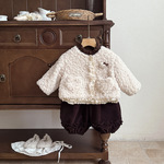 婴儿衣服秋冬季女宝宝套装加厚保暖新款婴幼儿一岁冬款时尚三件套