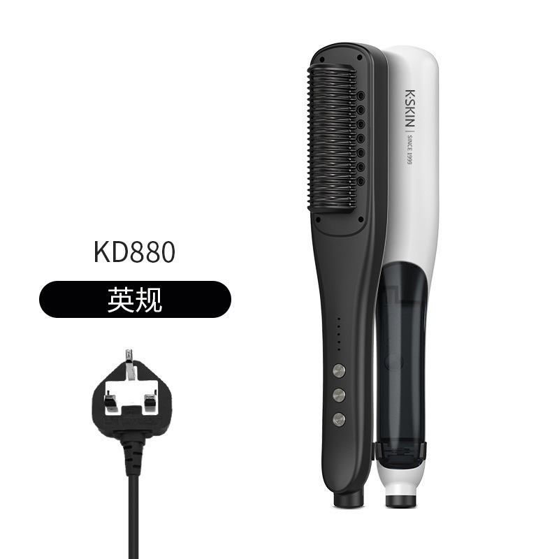 金稲蒸気櫛水光蒸発直髪カール補水ヘアケア器熱風三合一kd 880|undefined