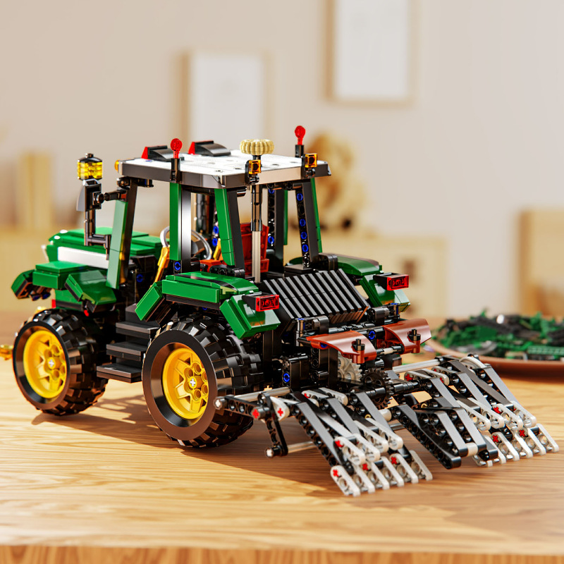 Bloques de construcción Gaomith T3143 - 4 tractor de ruedas cosechadora ensamblaje modelo de educación científica juguetes para niños regalos