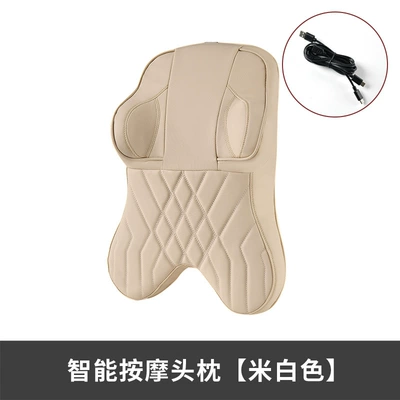 Pillow Cushion Lumbar Cushion Memory – Headrest - smart-massage-headrest-creamy-white