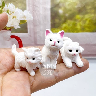 Мини-фигурки кошек для игр и декора