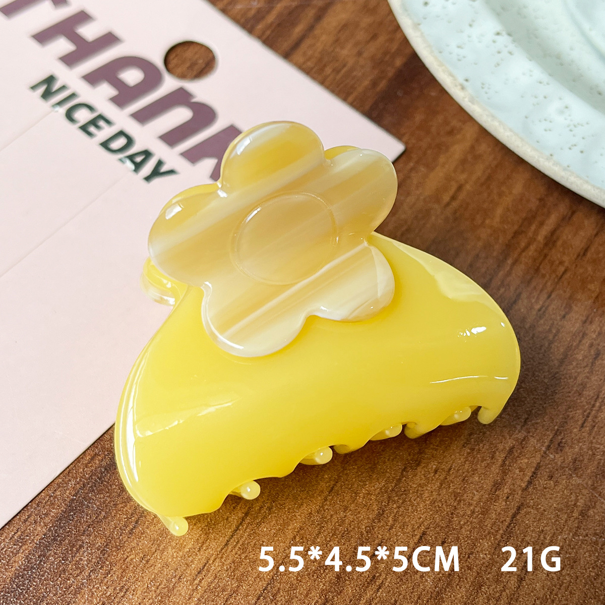 Retro nicho francés acético empalme flores tiñez agarrar clips temperamento pequeño tarjeta de cabello de tiburón clip de cabello adornamiento para mujeres image 11