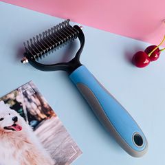 批發寵物梳子亞馬遜除毛梳雙面狗狗貓咪開結梳清潔美容工具