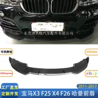 Подходит для BMW X3 F25 X4 F26 Harman, передний спойлер из настоящего карбона, модифицированный обвес, 2011-2017