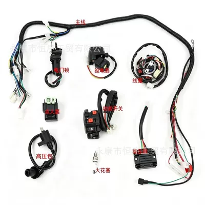 complete wiring harness assembly, Power supply, ignition system accessories