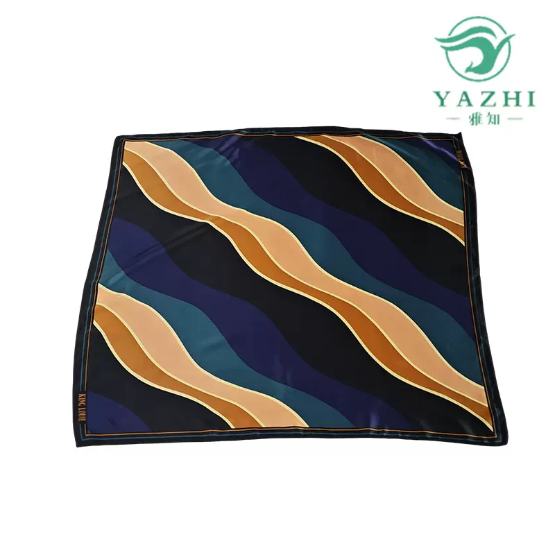 跨境韩版双面仿真丝装饰丝巾女士复古时尚通勤保暖小围巾领巾发带