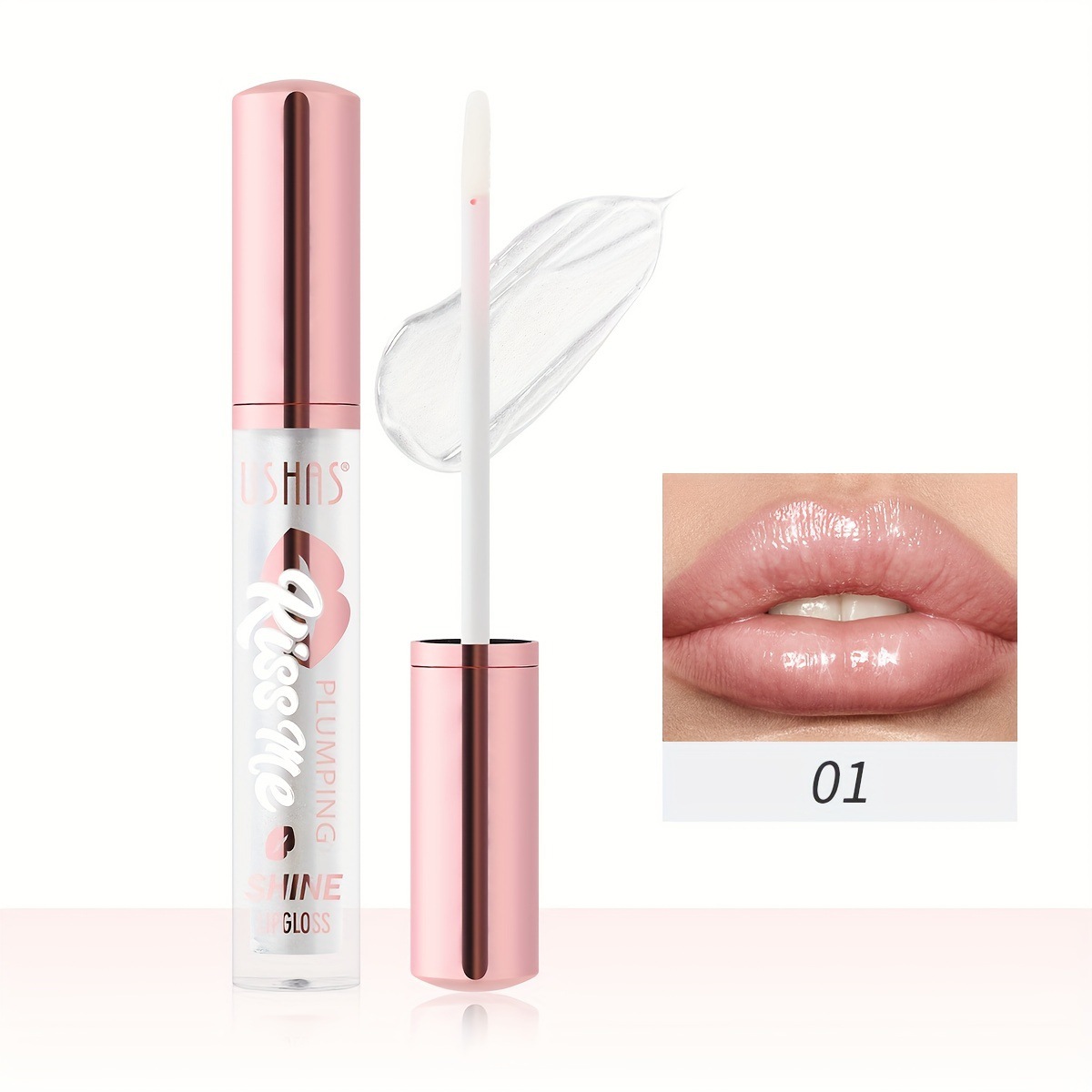 USHAS Comercio exterior europeo y americano Glaseado de labios hidratante transfronterizo Brillo de labios Hidratante Aceite de labios Nuevos productos Ilumina LG2589