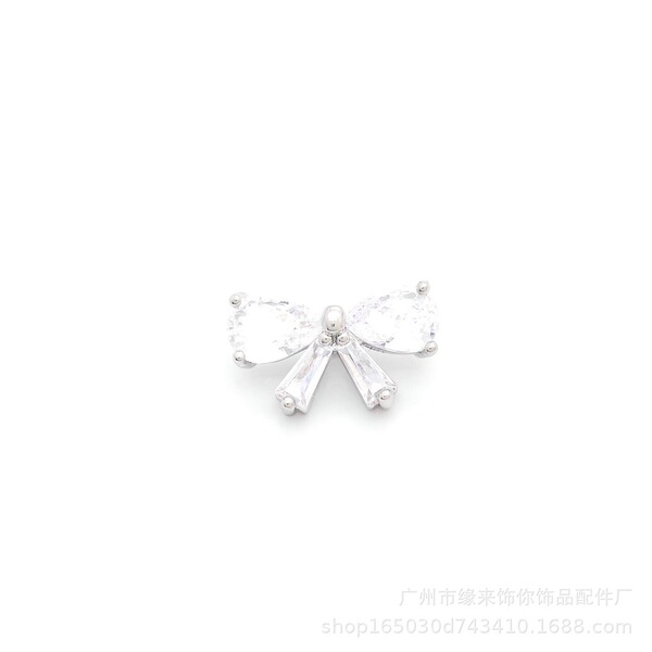 copper accessory with zircon with bow