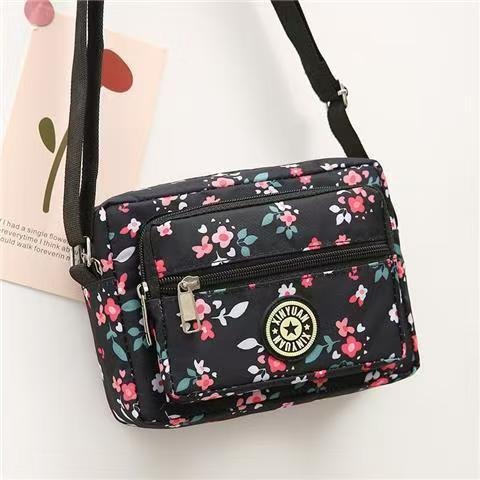 Nueva bolsa de tela de flores, bolsa de media edad, bolsa de tela de Oxford, bolsa de hombro, bolsa de mujer, bolsa de lona al por mayor