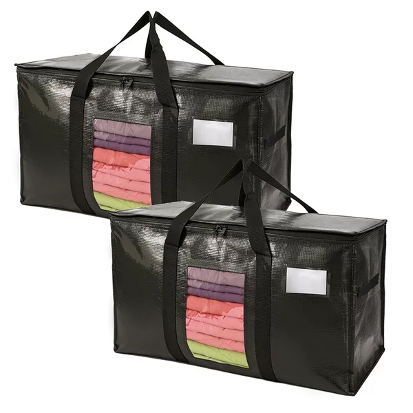 Carefully Selected Manufacturers Directly Sell Cross-Border Waterproof Clothing Storage Bags, Moving Bags, Laminated Woven Storage Bags, Large-Capacity Zipper Bags