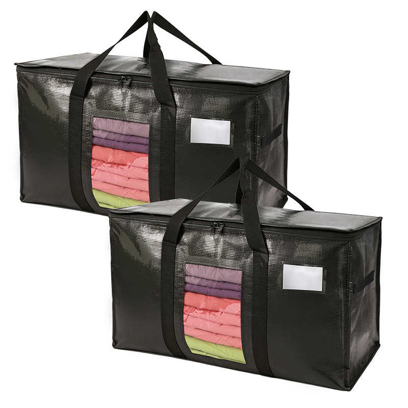 Carefully Selected Manufacturers Directly Sell Cross-Border Waterproof Clothing Storage Bags, Moving Bags, Laminated Woven Storage Bags, Large-Capacity Zipper Bags