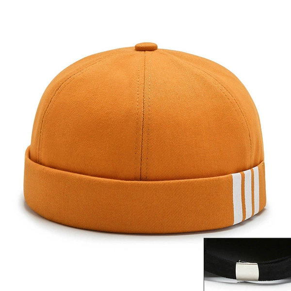 Printed three stripes yellow-silver buckle