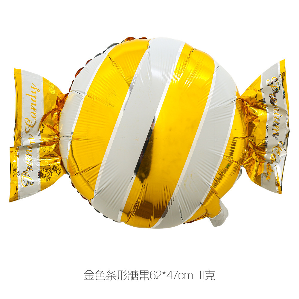 Molino de viento caramelo Lollipop globo de aluminio de 18 pulgadas fiesta de cumpleaños de los niños Navidad caramelo globo de aluminio al por mayor