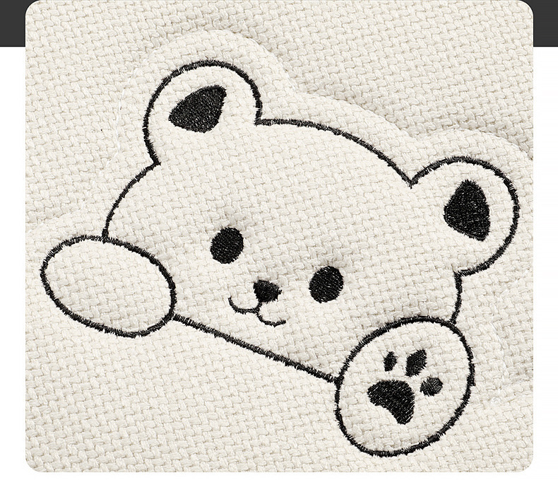 New conjoined car seat cushion for all seasons universal linen sweet bear fashion cute and comfortable non-slip car seat cushion
