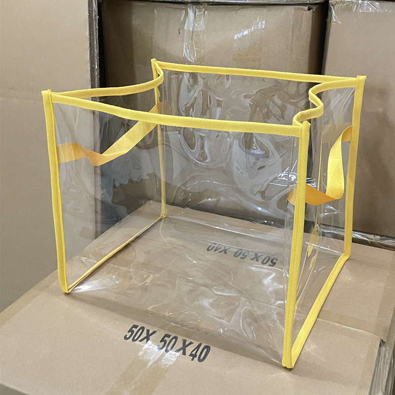 透明収納バッグPVC防水大容量収納ボックス人形人形子供レゴ玩具収納バケツ衣類|undefined