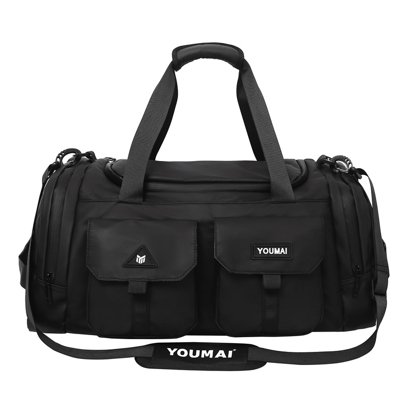 Nueva bolsa de fitness para deportes al aire libre de gran capacidad a prueba de salpicaduras de agua, separación en seco y húmedo, bolsa de viaje, bolsa de almacenamiento de equipaje