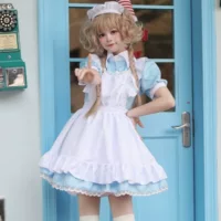 Трансграничный Amazon Японский классический костюм горничной Костюм COSPLAY Женский большой брат
