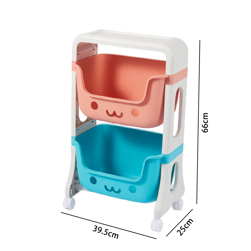 Estante organizador de juguetes, múltiples capas, dormitorio y sala, práctico