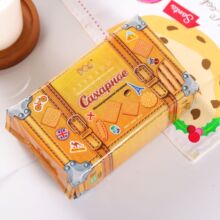 新品俄罗斯进口爱比可酥性大块饼干牛奶卡通儿童休闲零食早餐香酥
