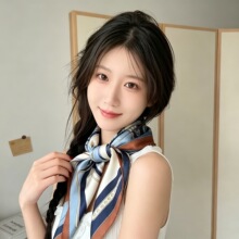 丝巾女系脖2026新款围巾搭配大衣70小方巾领巾妈妈高级感围脖批发