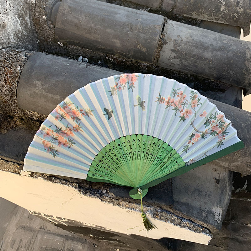 新中式苏州复古风扇子扇折扇夏季中国风汉服随身便携折叠扇女小扇详情8