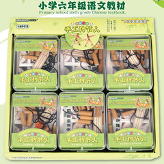 竹の節の人は金属の武器の6学年の学生の教材をセットして同じ竹の手作りの9節の竹の節の人を作ります。