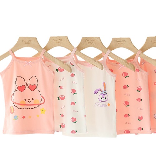 Girls small sling children's vest inner wear vest pure cotton summer thin bottoming baby vest small children's clothing wholesale
