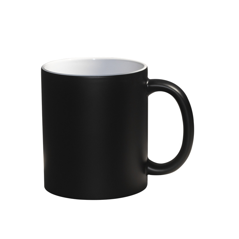 Taza de cerámica blanca personalizable con transferencia de calor, para logotipo o regalo