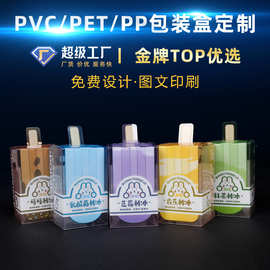 定制生产PVC透明圆珠笔包装盒PET铅笔盒子PP磨砂塑料头笔盒厂家