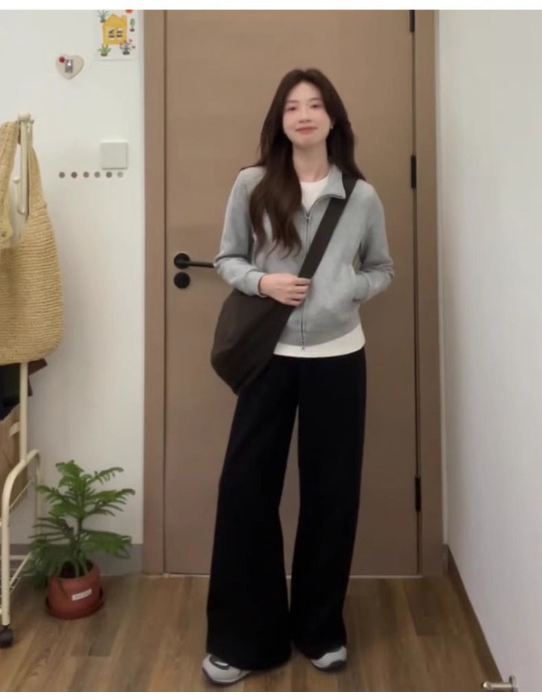 Pull gris pour femme, automne-hiver, épaules dénudées, court, coupe ajustée, idéal pour homme et femme de petite taille._voghion.com