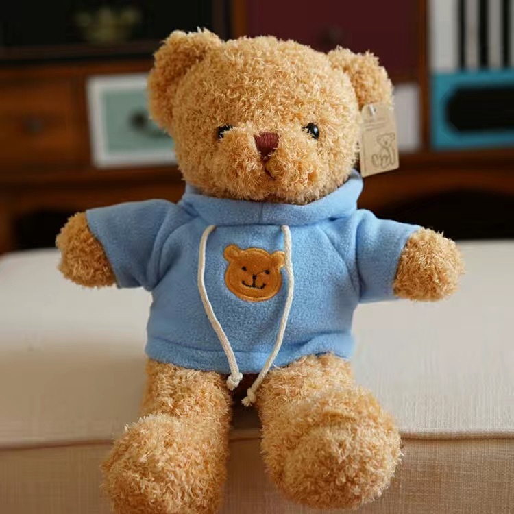 厂家批发抱抱熊猫泰迪熊穿衣小熊玩偶布娃娃可爱毛绒玩具儿童礼物