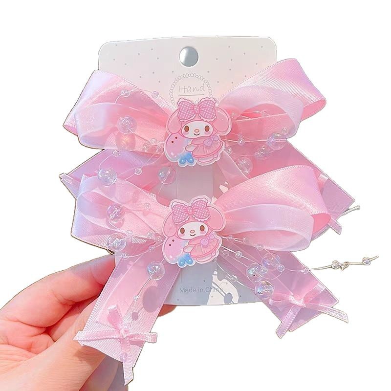 Kulomi mariposa clip de pelo de niña clip de pelo de dibujos animados 2025 nuevo estilo de niña Sanrio clip de pelo roto tocado