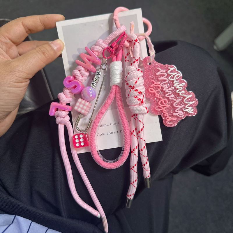 カラー結び手作り編みひも携帯ストラップ創意キーホルダーiu系ストラップブラインド袋生放送ソース|undefined