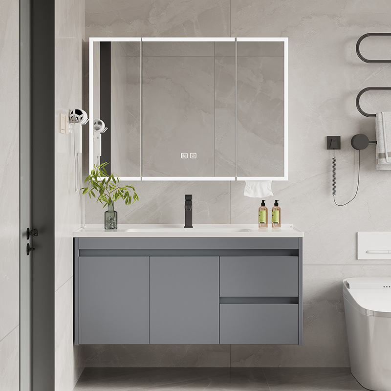 Espejo de Feng Shui de colmena escondido, gabinete de baño de cerámica, lavabo de lavabo, lavabo de mano, gabinete de lavabo