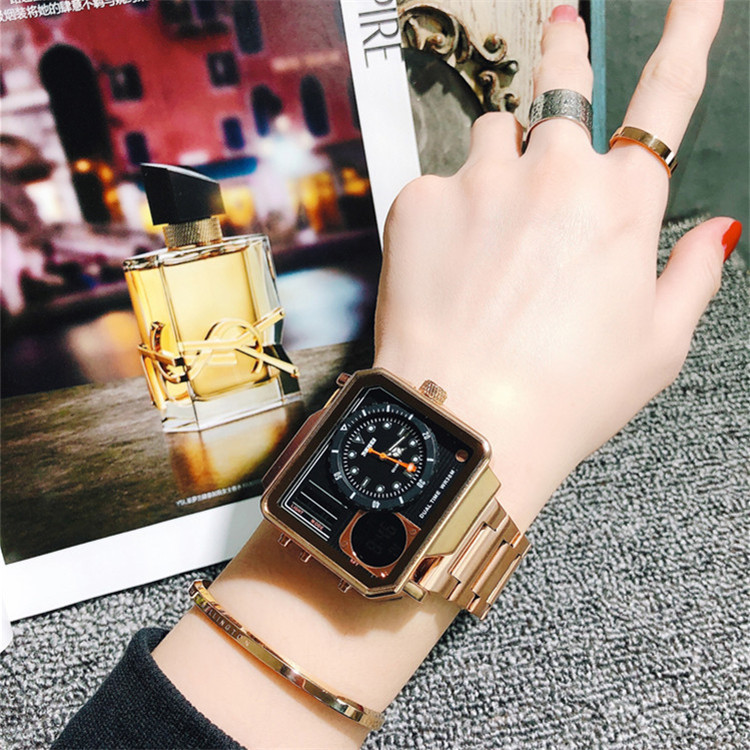 Best Sellers Super large square watch Domineering fashion Female models ins display man