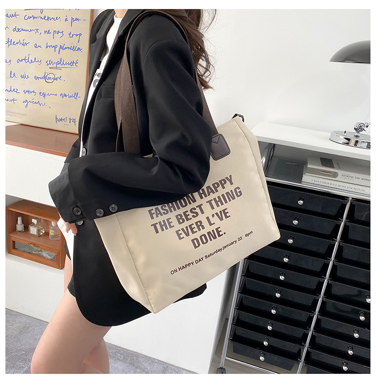 Women's Fashion Letter Nylon Shopping Bags display picture 3