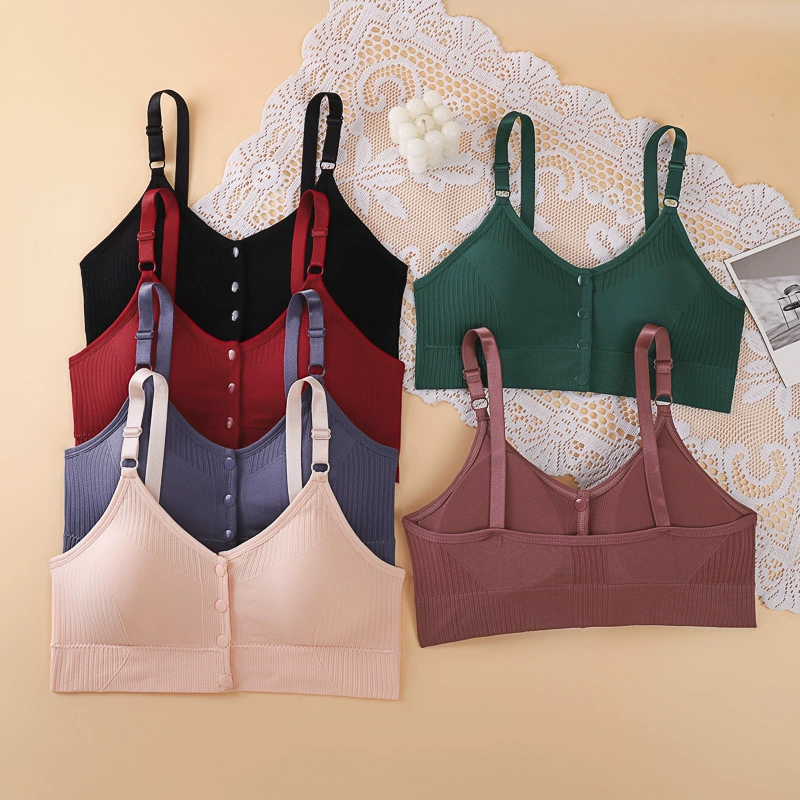 Бесшовная передняя пряжка, нижнее белье, женское без стального кольца, чтобы собраться