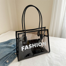 透明果冻潮流两件套个性024夏季新款潮韩版时尚手提子母单肩大包